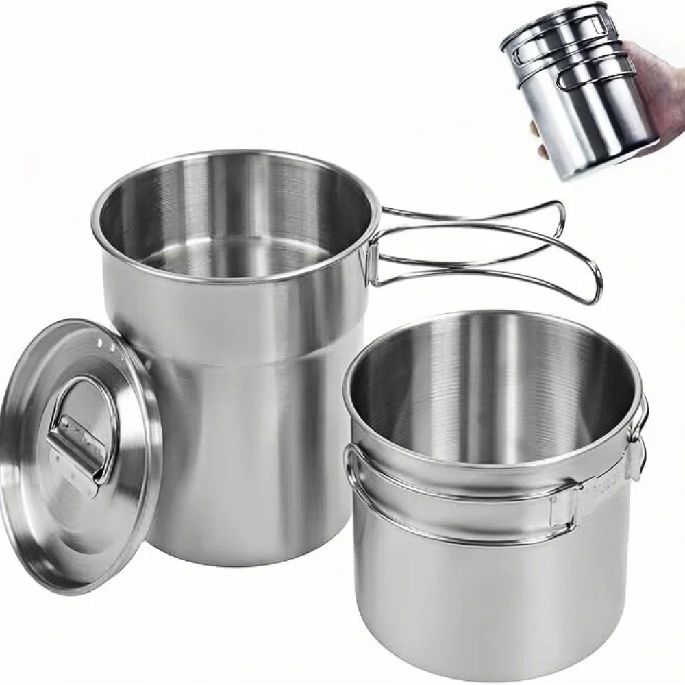 Camping Hiking Cooking - Foldable Camping Cups Mugs Camping Pot