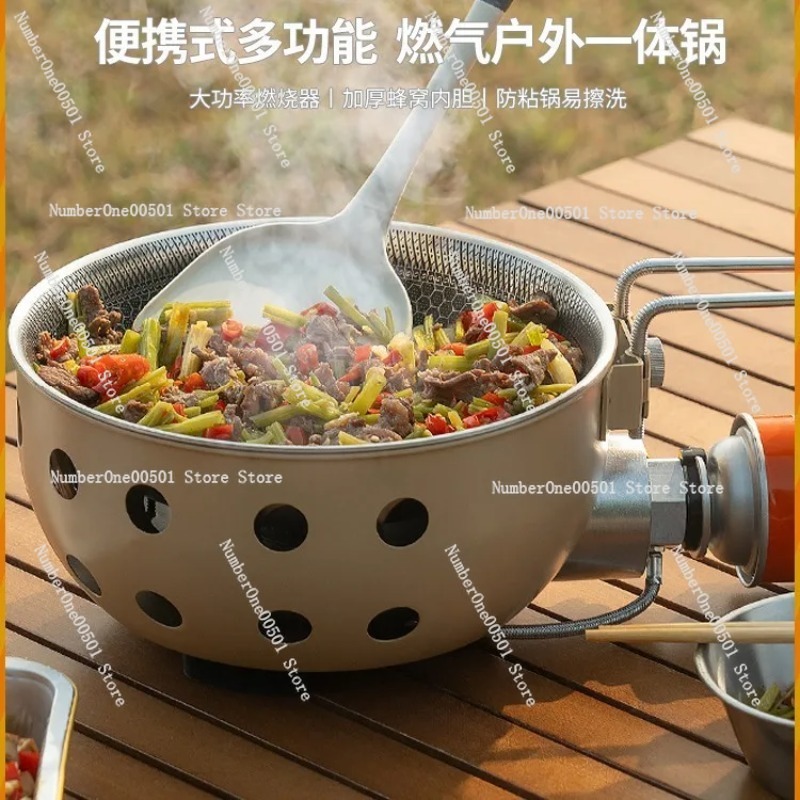 Camping Cooking All In One - Portable Outdoor Cooking Pot All in