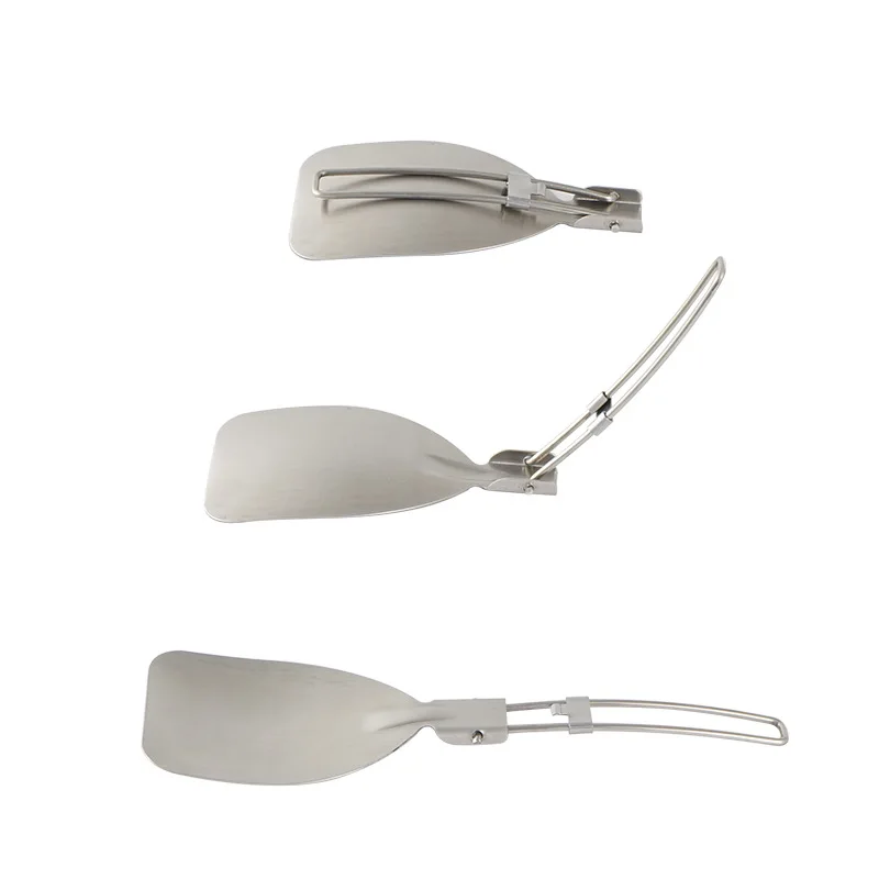 Camping Cooking Set 2 Person - Folding Camping Spatula Stainless Steel Cooking
