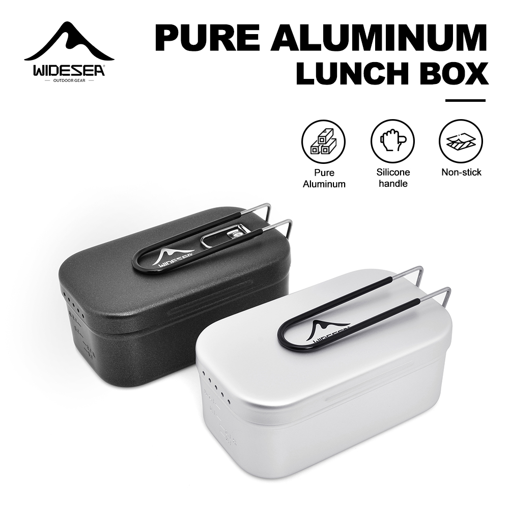 Camping Cooking Candle - Pure Aluminum Lunch Box with Pressure