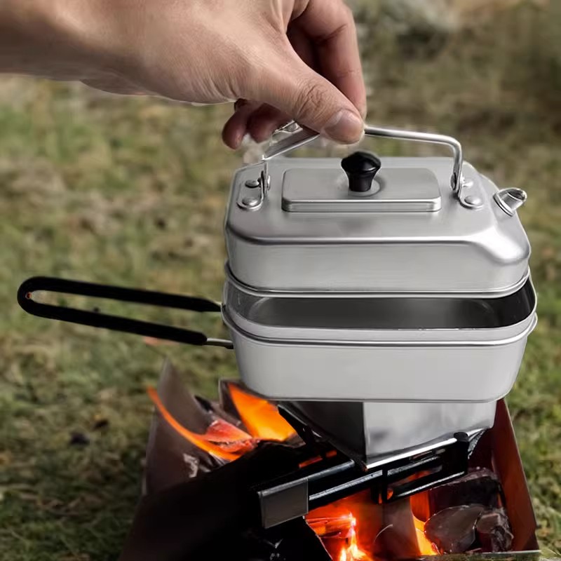 Camping Cooking Pot Set - Ultralight Portable Picnic Camping Tourist Kettle