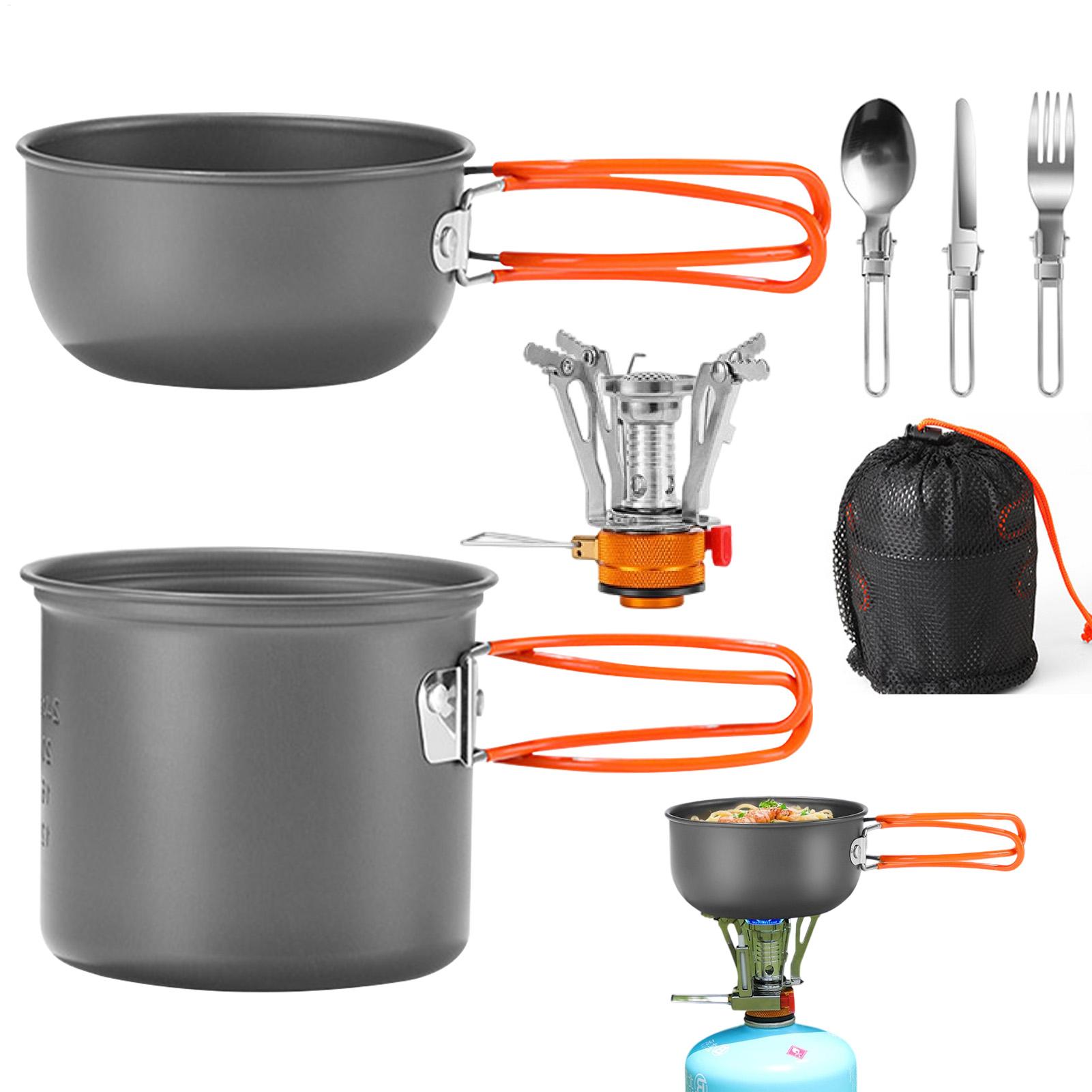 Camping Cooking Gas - Portable Camping Cookware Set Outdoor Pot