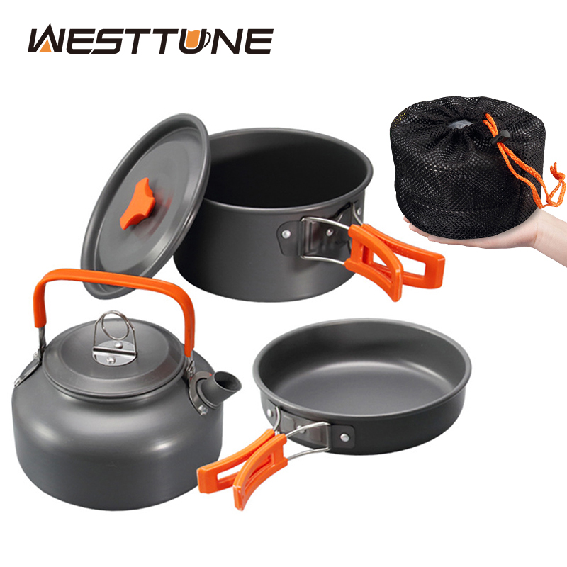 Camping Hiking Cooking - WESTTUNE Camping Cookware Kit Aluminum Outdoor