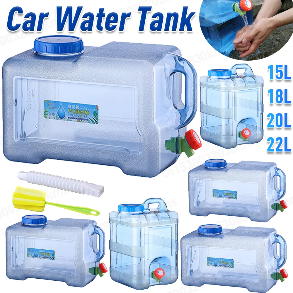 Camping Hiking Cooking - 5-22L Drinking Water Bucket Driving Pure
