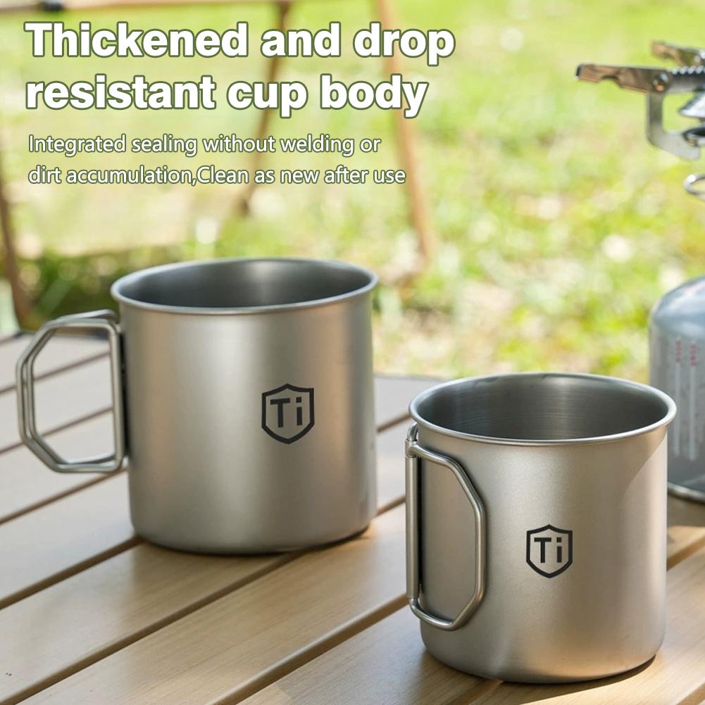 Camping Cooking All In One - Camping Mug Titanium Cup Tourist Tableware