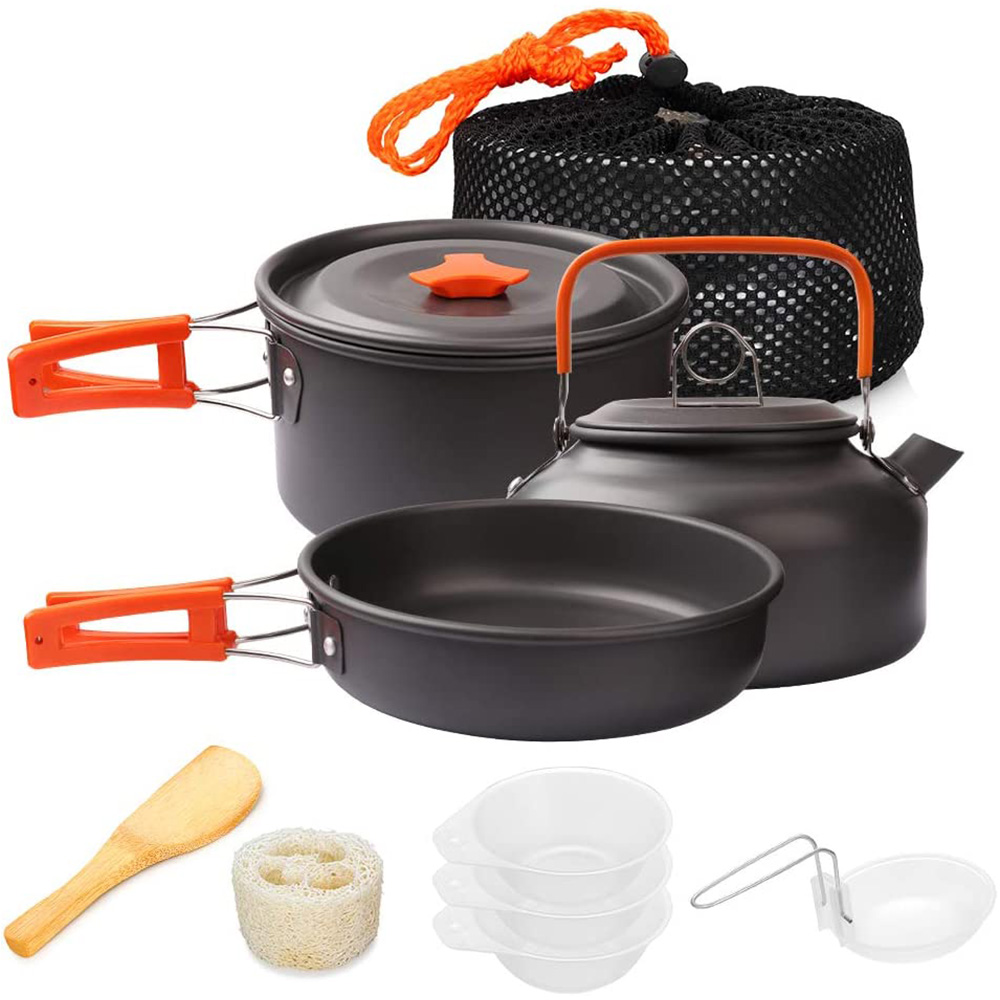 Camping Cooking Pot Set - 1pcs/1set Camping Cookware Kit Outdoor Cooking