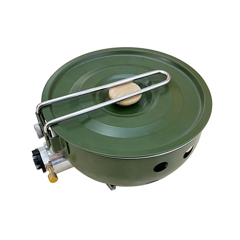 Camping Cooking Candle - Camping Gas Stove with Non-stick Pan