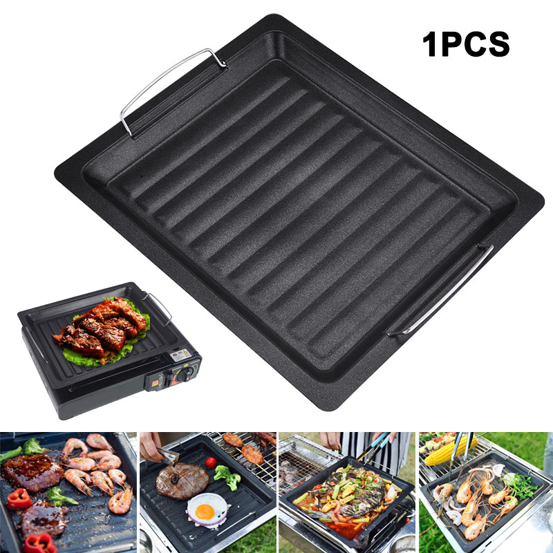Camping Cooking Candle - Outdoors Thick Square Grill Pan With