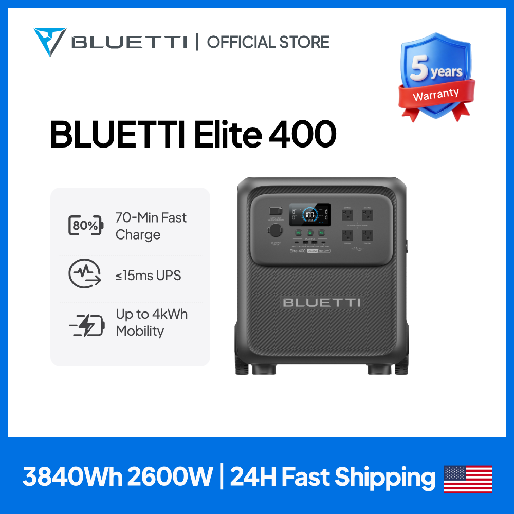 Camping Cooking Electric - BLUETTI Elite 400 2600W 3840Wh Ultra