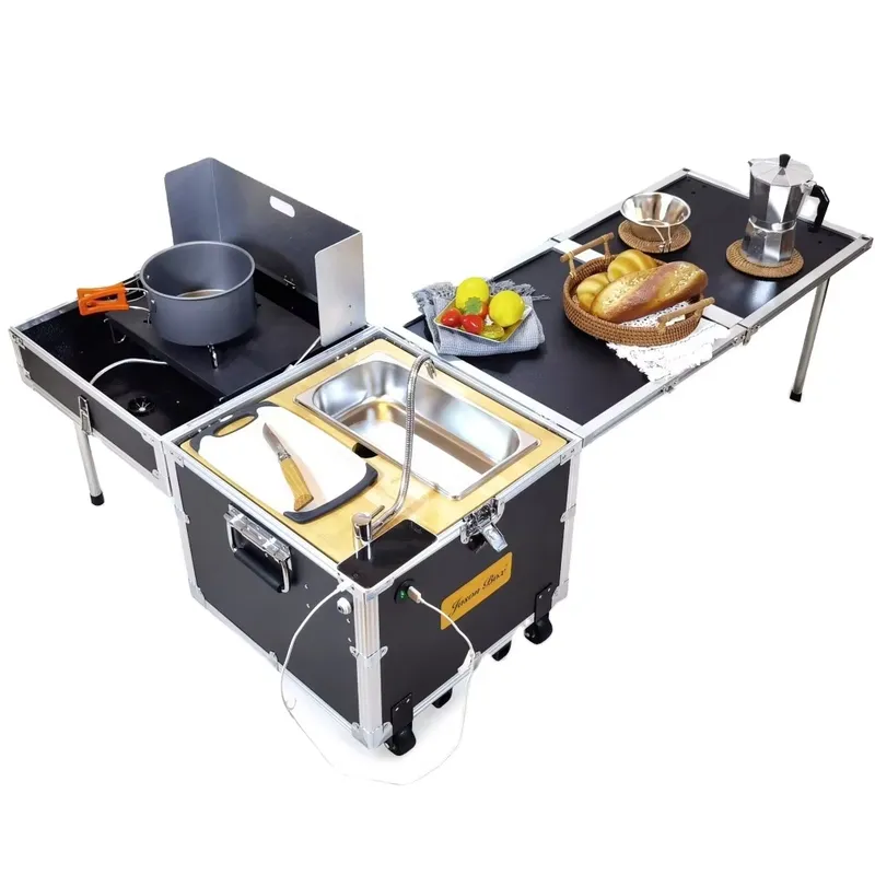 Camping Cooking All In One - Folding Outdoor Camping Cooking Table Portable