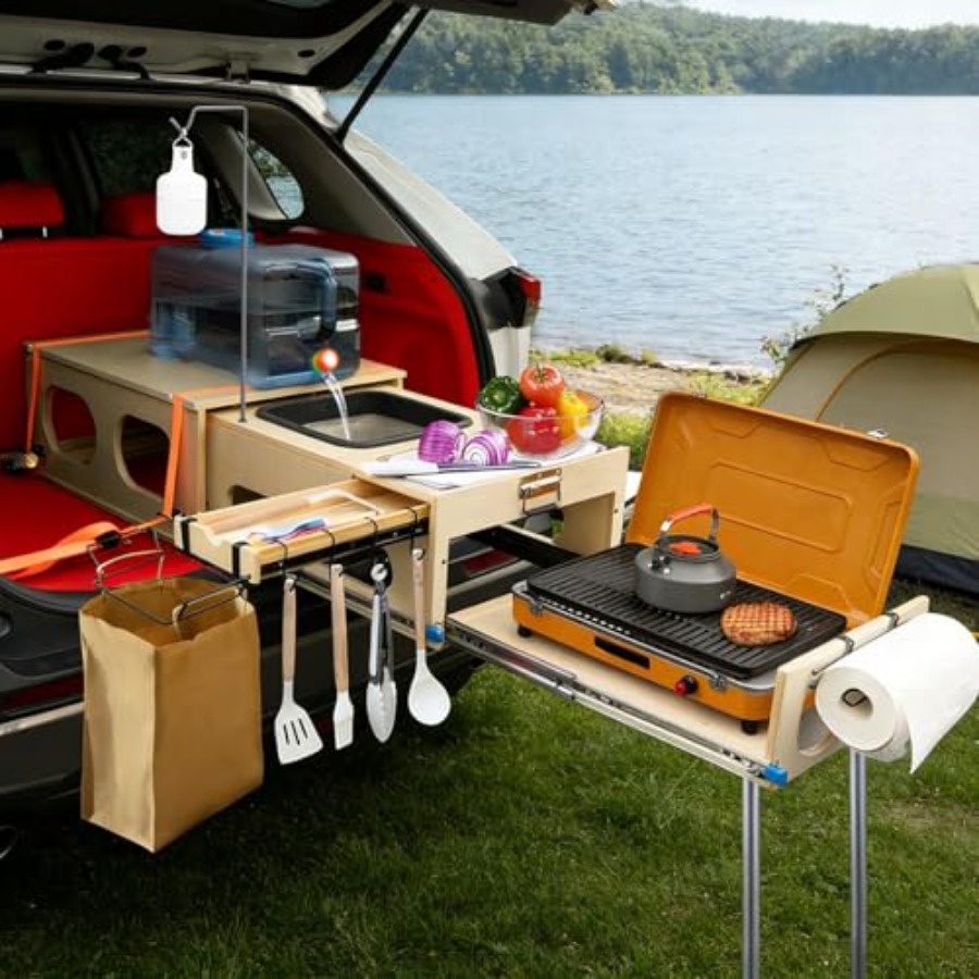 Camping Cooking All In One - Overland Kitchen Slide-Out System, All-in-One Camp