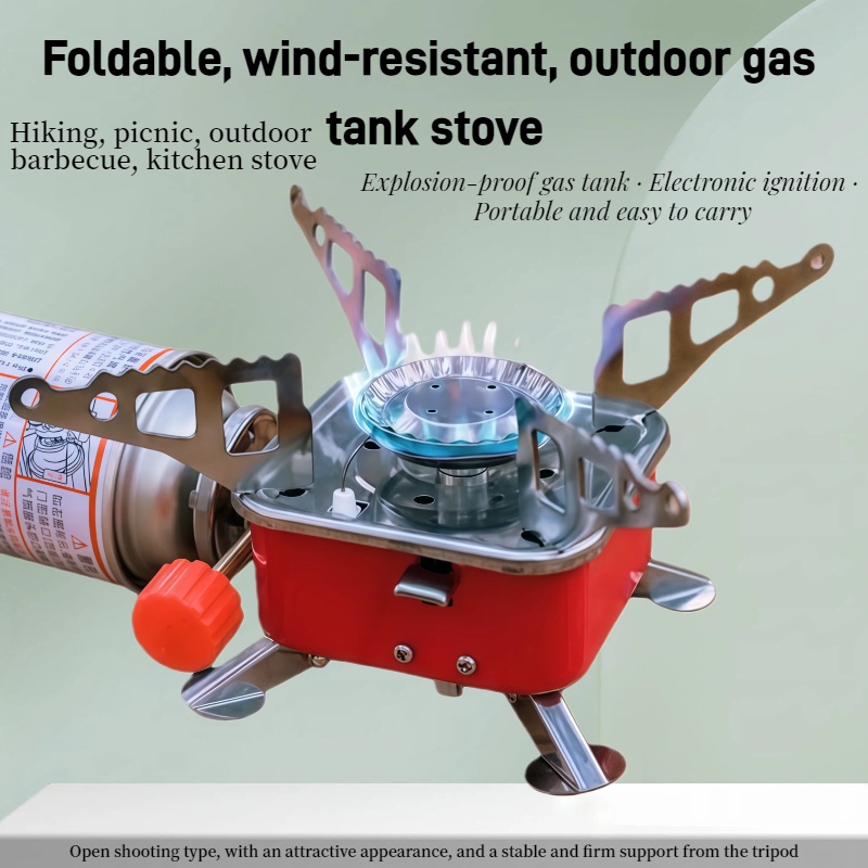 Camping Cooking Windscreen - Outdoor Mini Square Stove Camping Cooking
