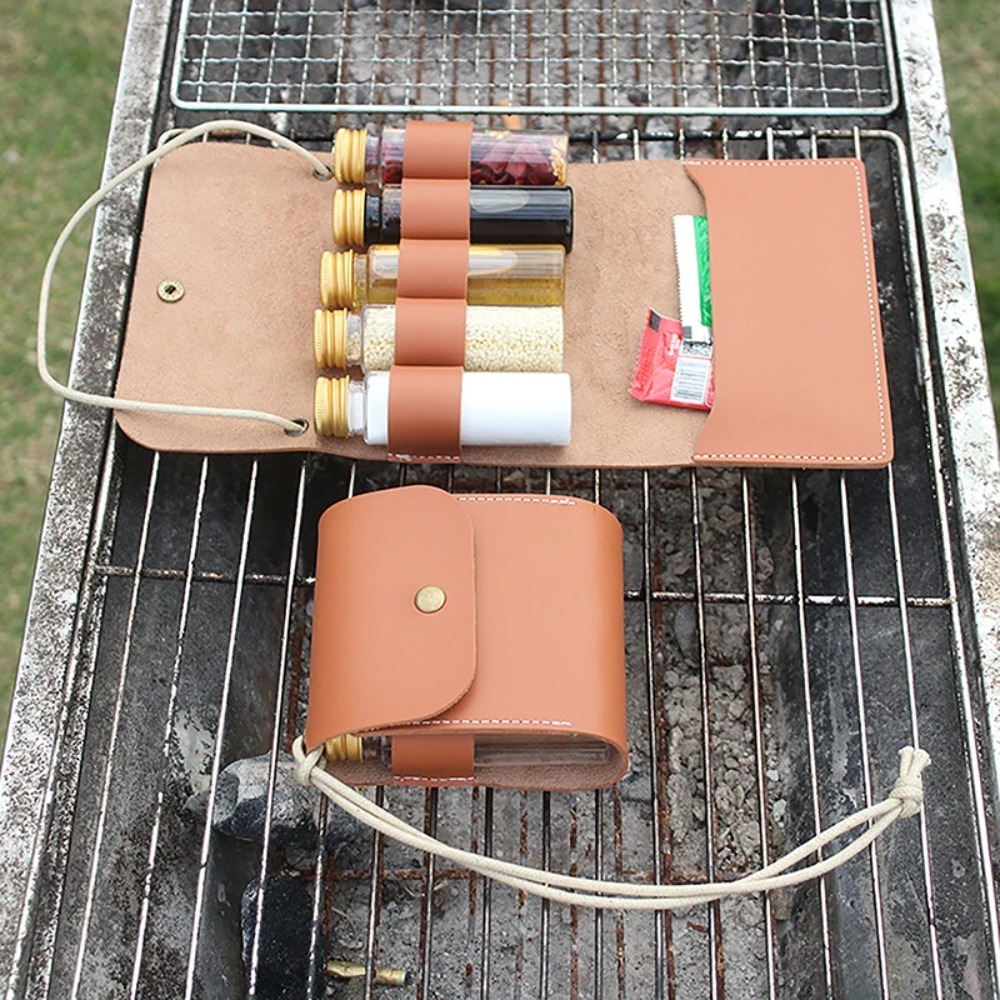 Camping Cooking Organizer - Outdoor Camping Spice Bottle Set Portable