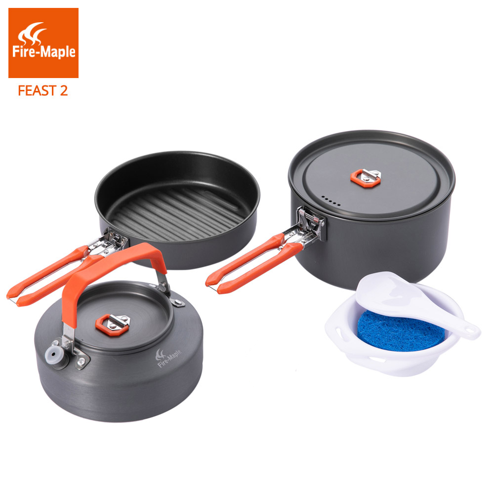 Camping Cooking Set 2 Person - Fire Maple Picnic Pot Pan Set
