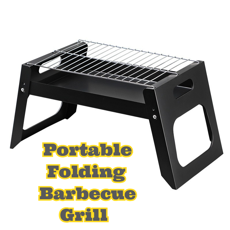 Cooking Outdoor Camping - Portable Charcoal BBQ Grill Foldable Compact