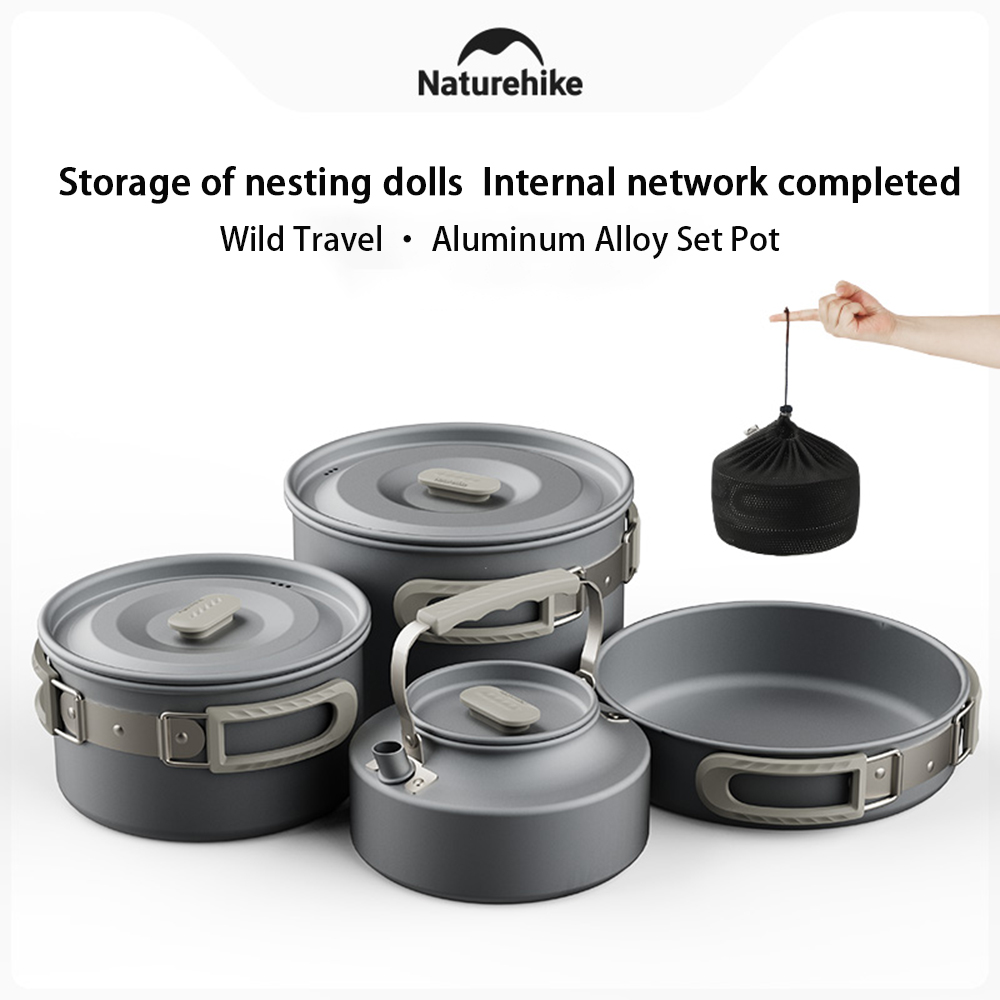 Camping Hiking Cooking - Naturehike Outdoor Pot Set,Camping Cooking Equipment,Portable