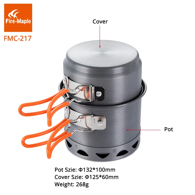 Fire Maple Camping Cookware Se - огляд і ціна Camping Cooking Pot Set