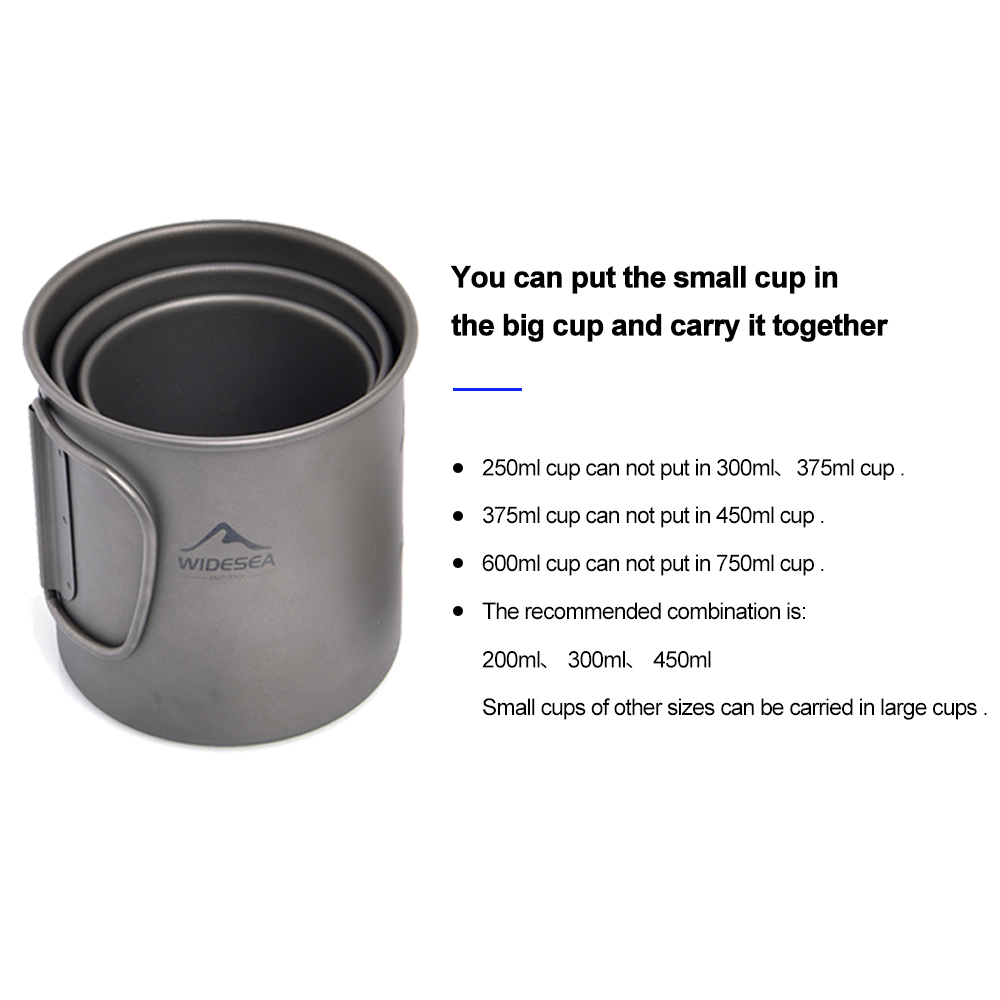 Widesea Camping Mug Titanium C - огляд і ціна Camping Cooking All In One