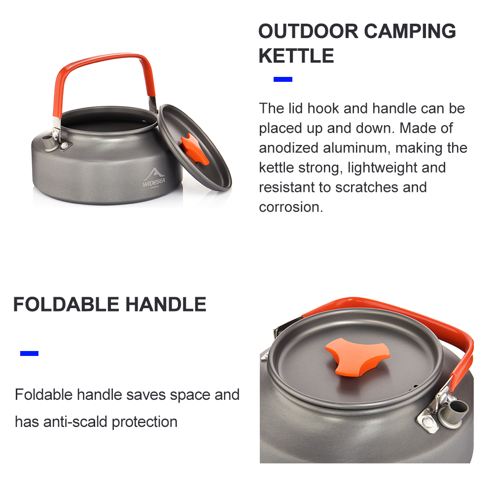 Widesea 1.1L 2L1.5L Camping Wa - огляд і ціна Camping Cooking Pot Set