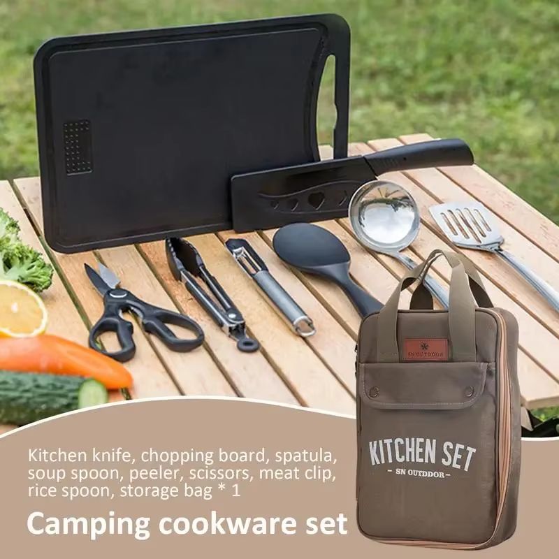 8pcs Camping Kitchen Cookware  - огляд і ціна Camping Cooking Windscreen