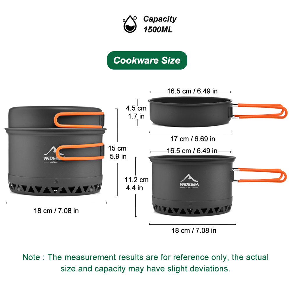 Camping Tableware Outdoor Cook - огляд і ціна Camping Cooking Pot Set