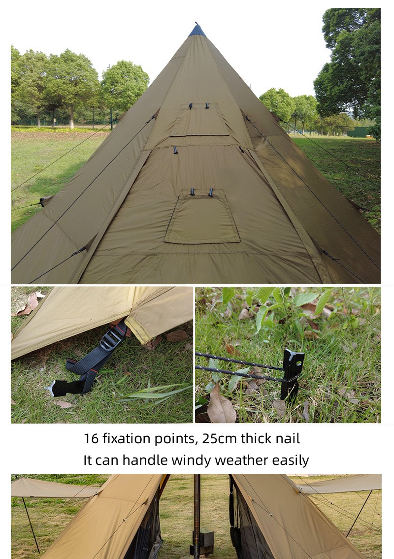 Camping Pyramid Tent With Snow - огляд і ціна Camping Cooking Snow