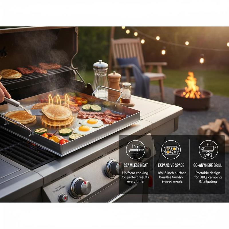 Universal Flat Top Griddle 18x - огляд і ціна Camping Cooking Gas