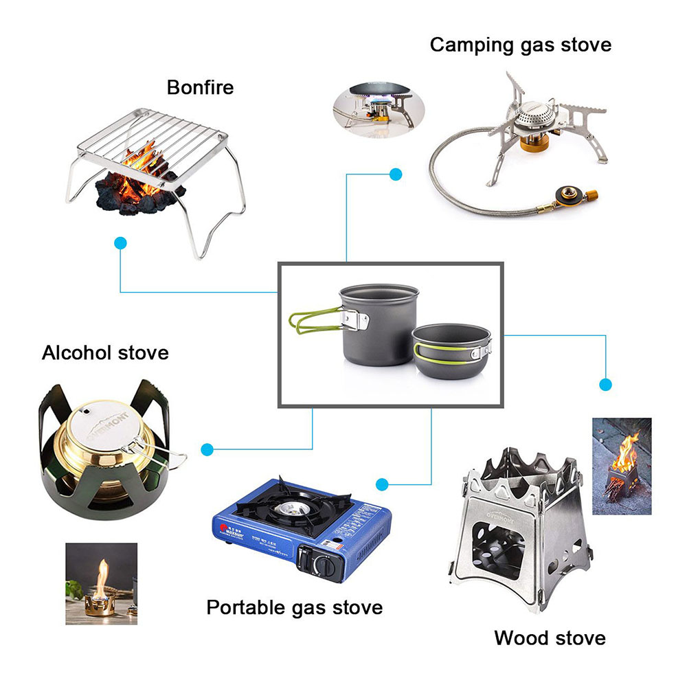 Ultralight Camping Pots Cookwa - огляд і ціна Camping Cooking Pot Set
