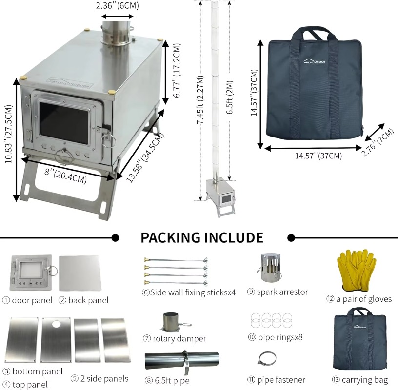 【Popular】DANCHEL S1 Foldable T - огляд і ціна Cooking Outdoor Camping