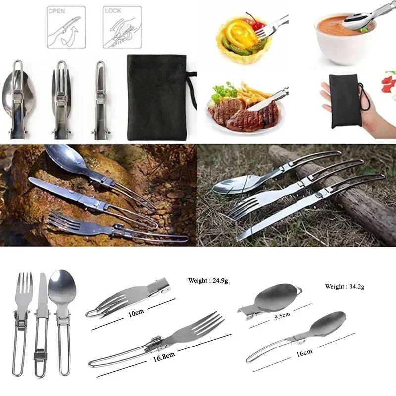 New Camping Pot  Portable Outd - огляд і ціна Camping Cooking Kitchen Set