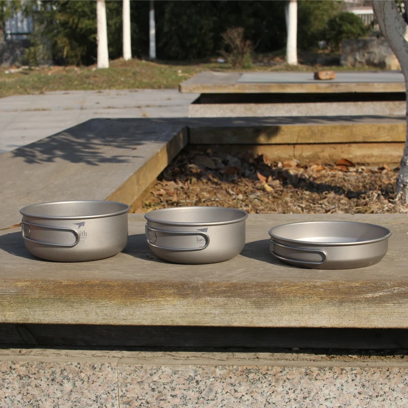 Keith 3PCS Titanium Cookware P - огляд і ціна Camping Cooking Pot Set