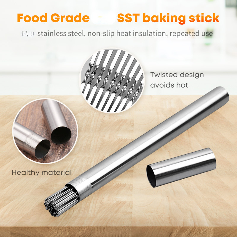 Stainless Steel Barbecue Skewe - огляд і ціна Camping Cooking Candle