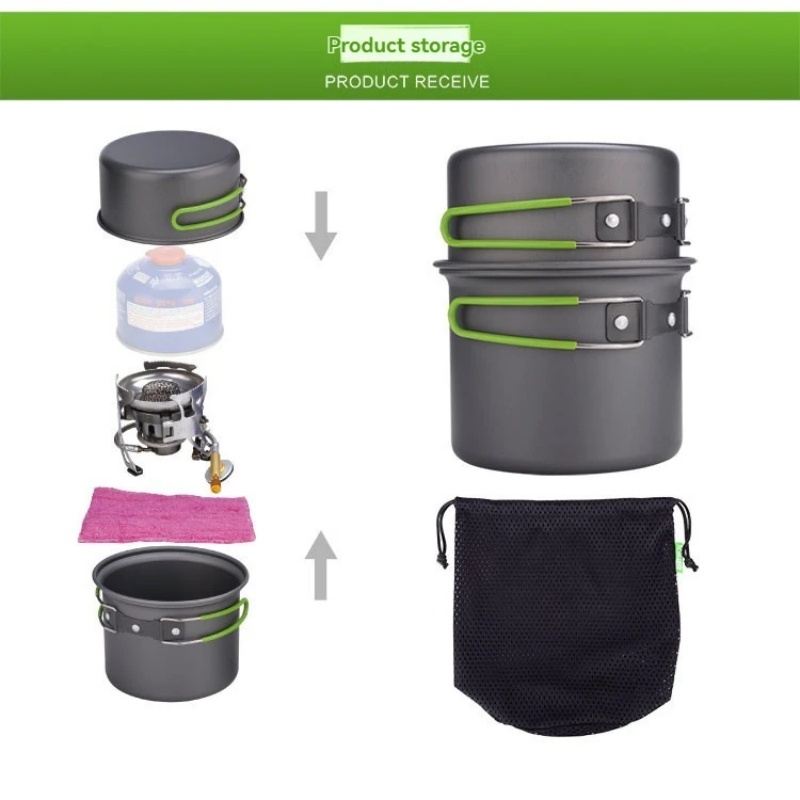 BRS-T15A Camping Cookware Mess - огляд і ціна Camping Hiking Cooking