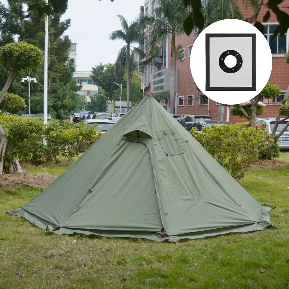 New Pyramid Tent With Snow Ski - огляд і ціна Camping Cooking Snow