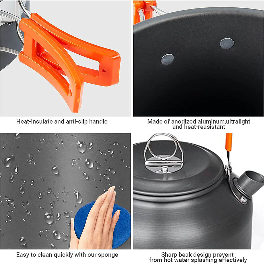 1pcs/1set Camping Cookware Kit - огляд і ціна Camping Cooking Pot Set