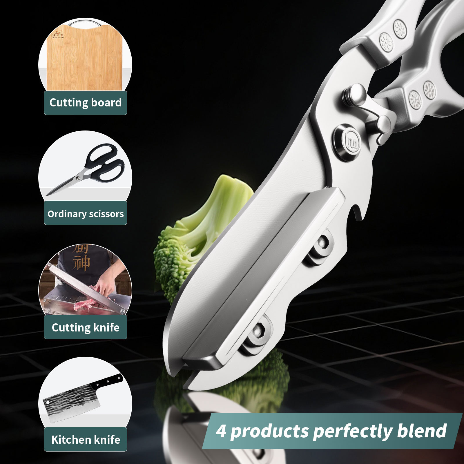 Multifunctional Kitchen Scisso - огляд і ціна Camping Cooking All In One