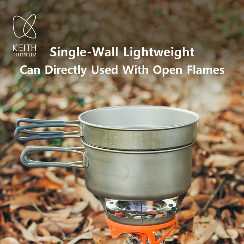 KEITH Pure Titanium 2-Piece Co - огляд і ціна Camping Cooking Kitchen Set