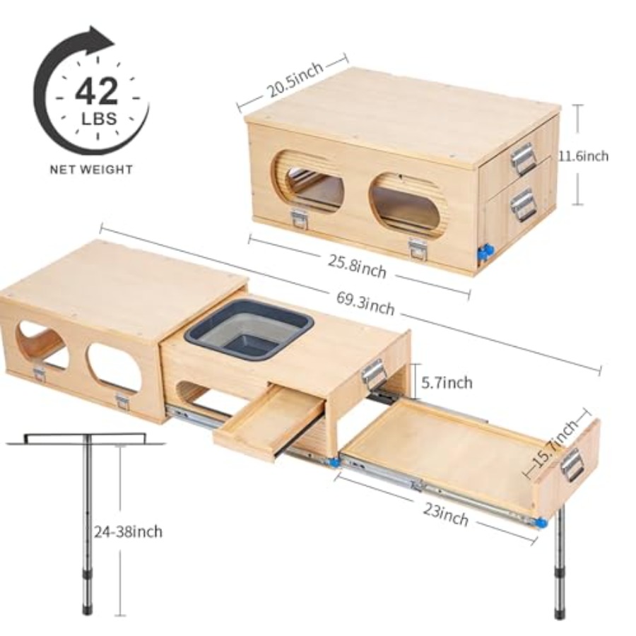 Overland Kitchen Slide-Out Sys - огляд і ціна Camping Cooking All In One