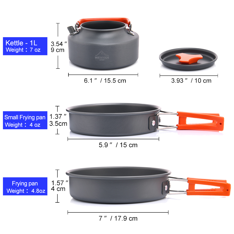 Widesea Camping Outdoor Cookwa - огляд і ціна Camping Cooking All In One