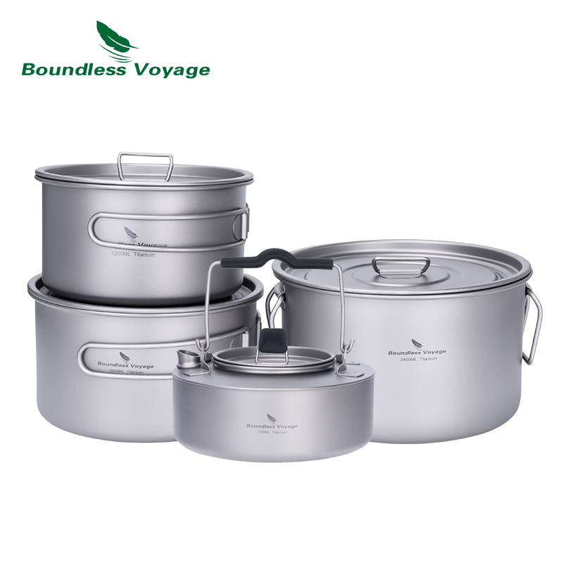 Boundless Voyage Titanium Pot  - огляд і ціна Camping Cooking Pot Set