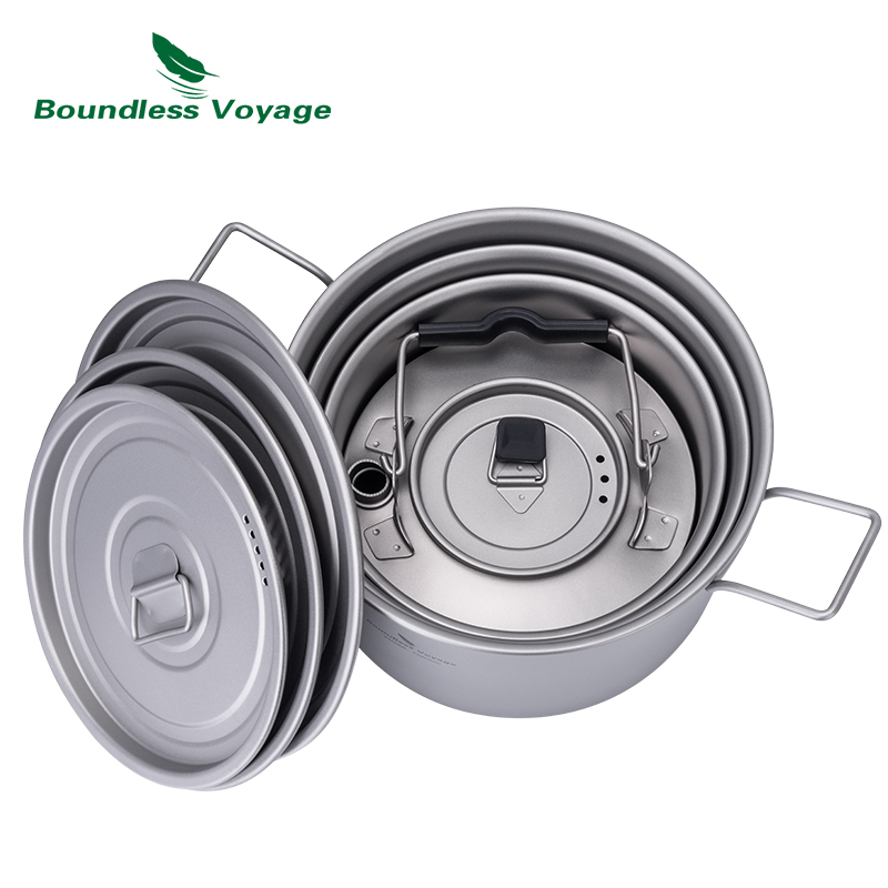 Boundless Voyage Titanium Pot  - огляд і ціна Camping Cooking Pot Set