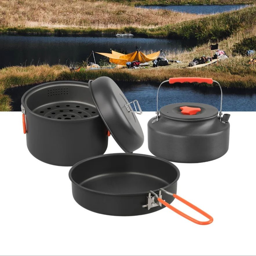 Outdoor Cookware Set Camping C - огляд і ціна Camping Cooking Pot Set