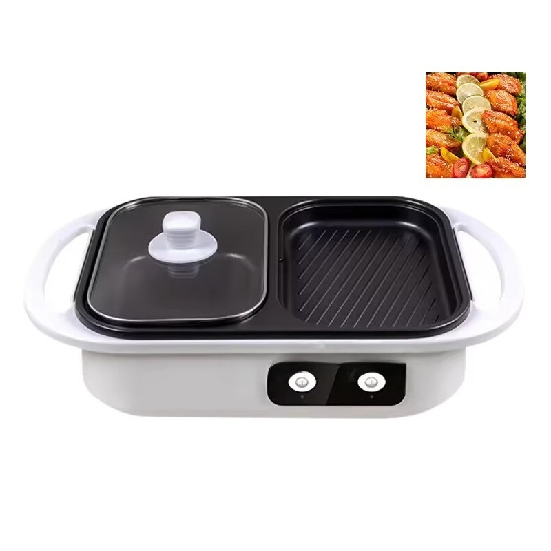 Non-stick barbecue hot pot mul - огляд і ціна Camping Cooking Electric