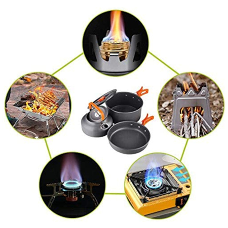2~3 Person Outdoor Camping and - огляд і ціна Camping Cooking Set 2 Person