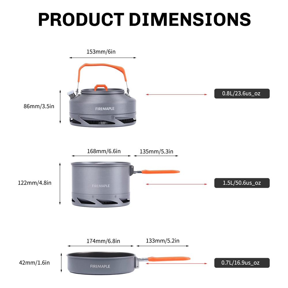 Fire Maple Camping Cookware Ut - огляд і ціна Camping Cooking All In One