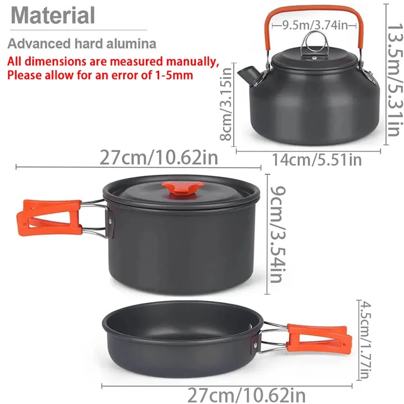 2-3 Person Non-Stick Camping C - огляд і ціна Camping Cooking Candle