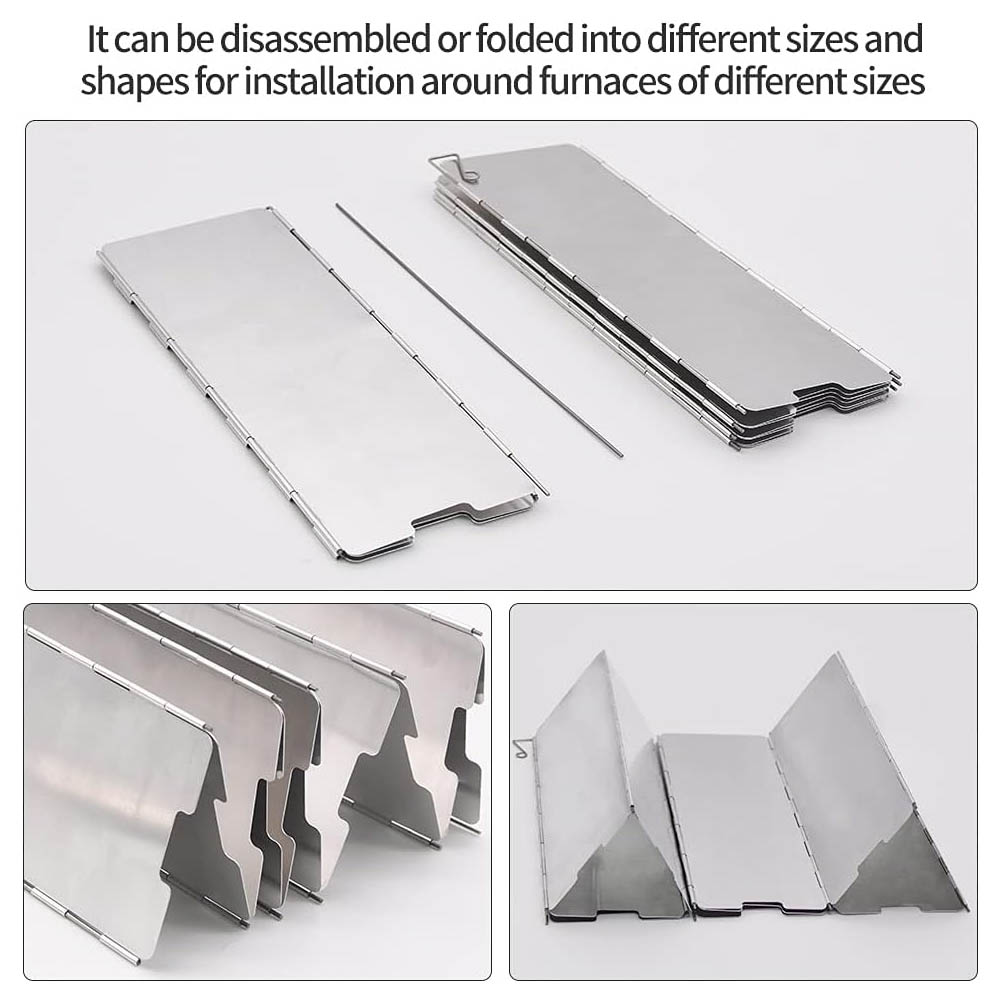 8 Plates Aluminum Windscreen S - огляд і ціна Camping Cooking Windscreen