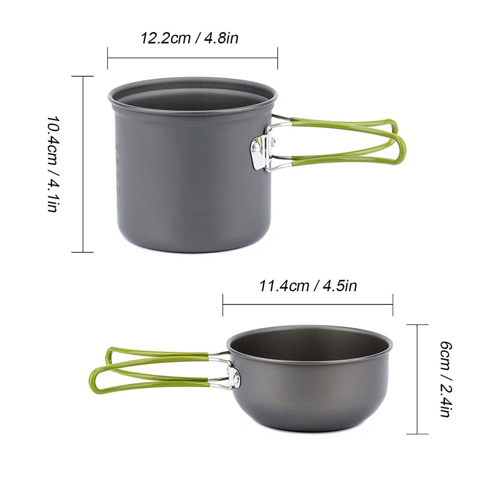 Camping Cookware Kit with Stov - огляд і ціна Camping Cooking Pot Set
