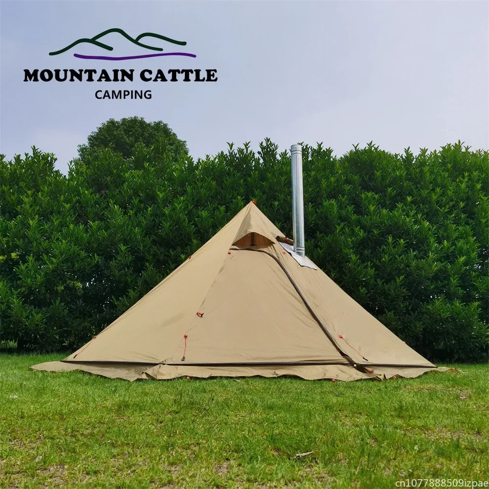 hot Pyramid Tent With Snow Ski - огляд і ціна Camping Cooking Snow