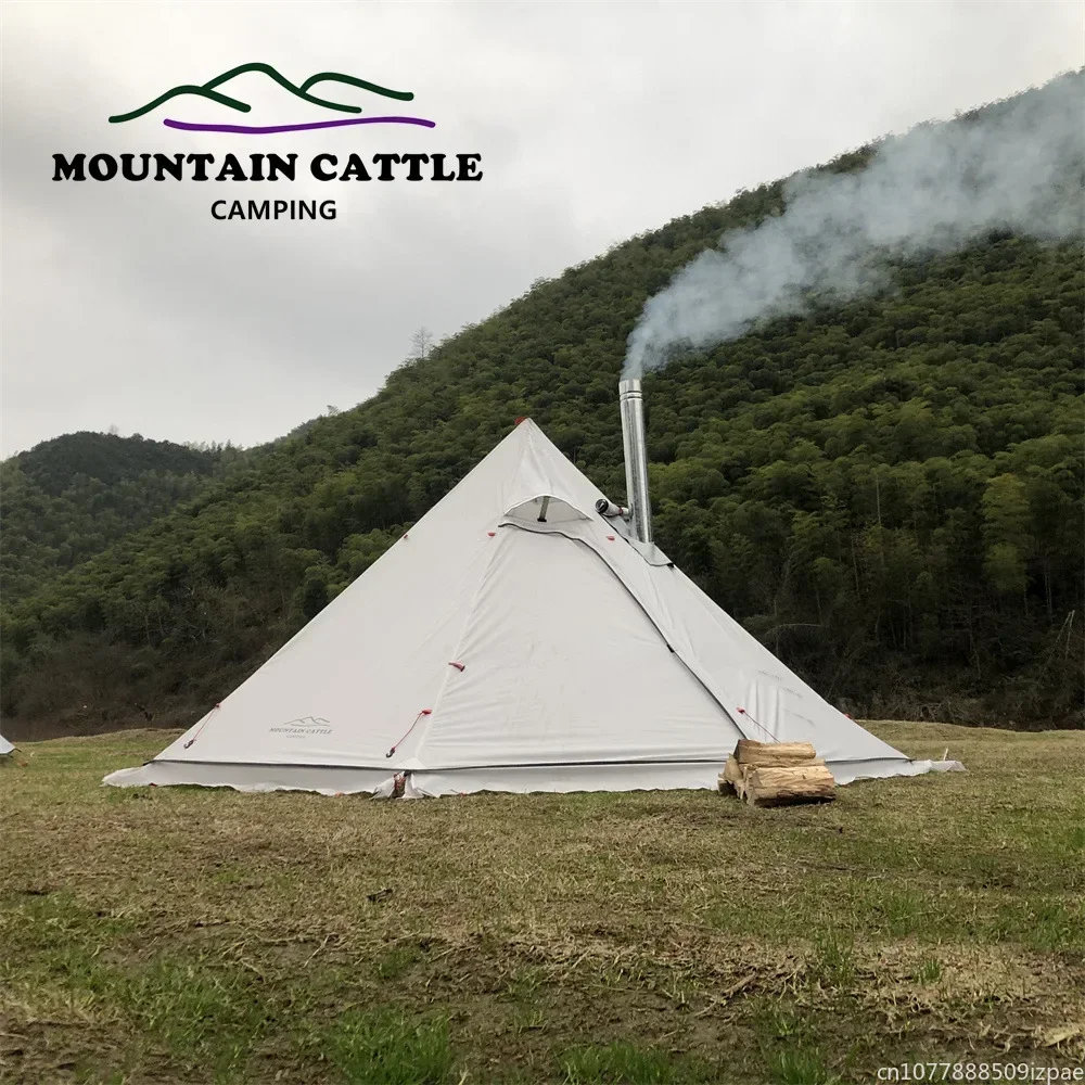 hot Pyramid Tent With Snow Ski - огляд і ціна Camping Cooking Snow